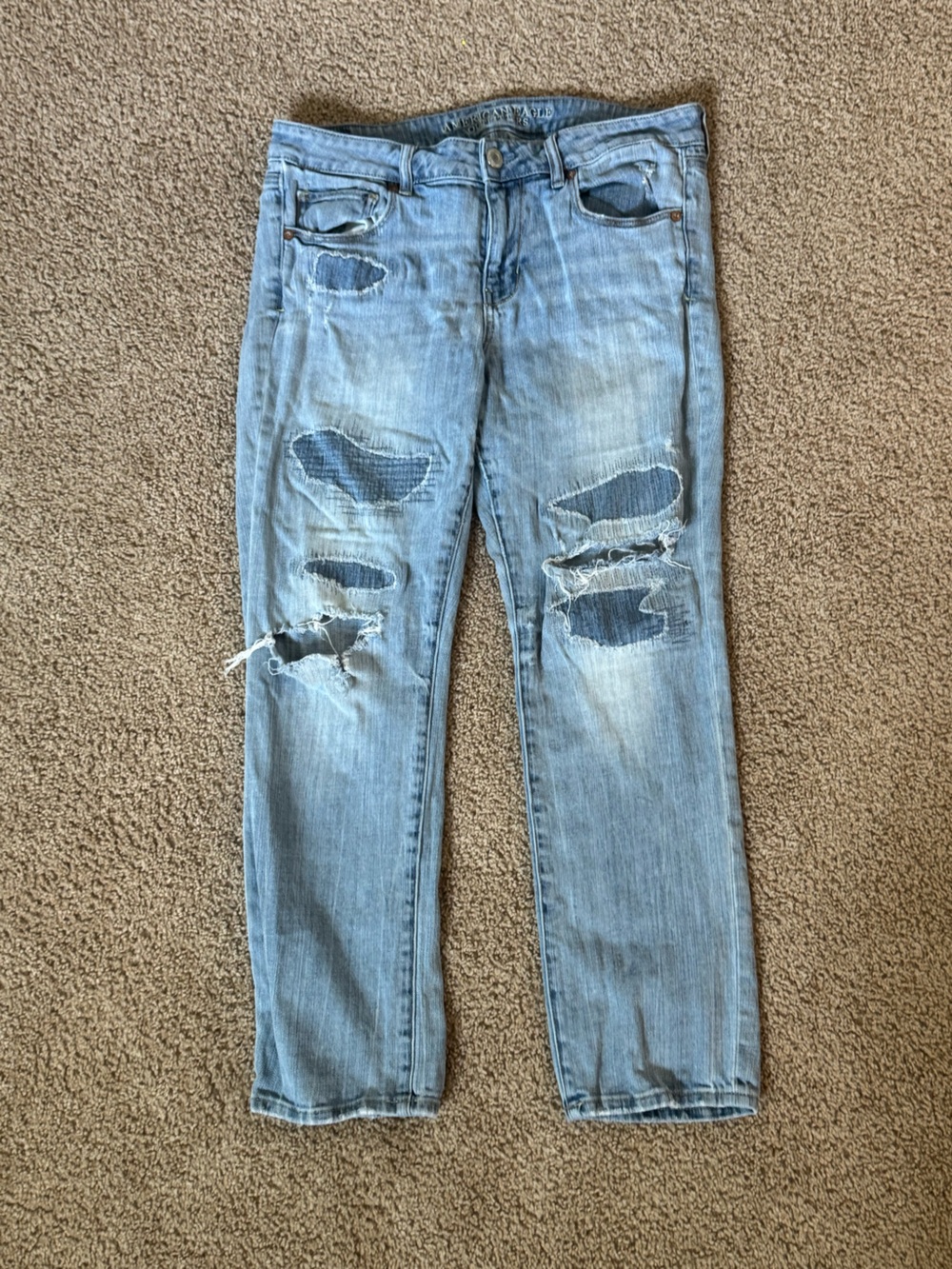 American Eagle Outfitters Light Blue Denim Skinny Stretch Jeans